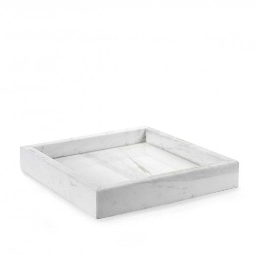 Plateau M wit marmer 31*31*5cm