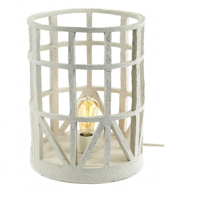 Lamp L papiermache 33x40cm