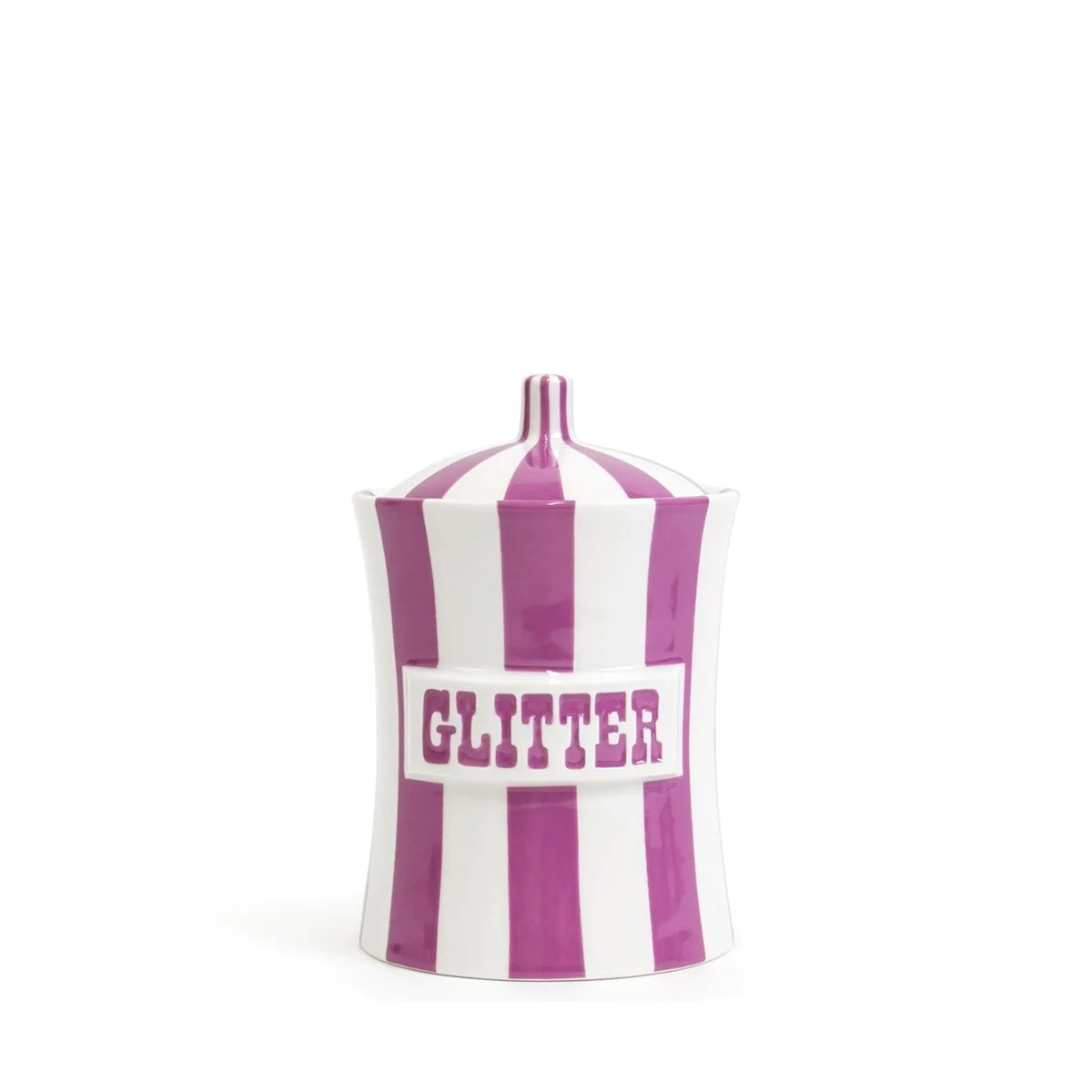 Glitter Canister (Purple/White)