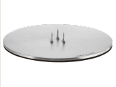Kaarshouder Plaat 12cm (Silver Matt)