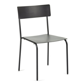 Stoel August zonder armleuning zwart