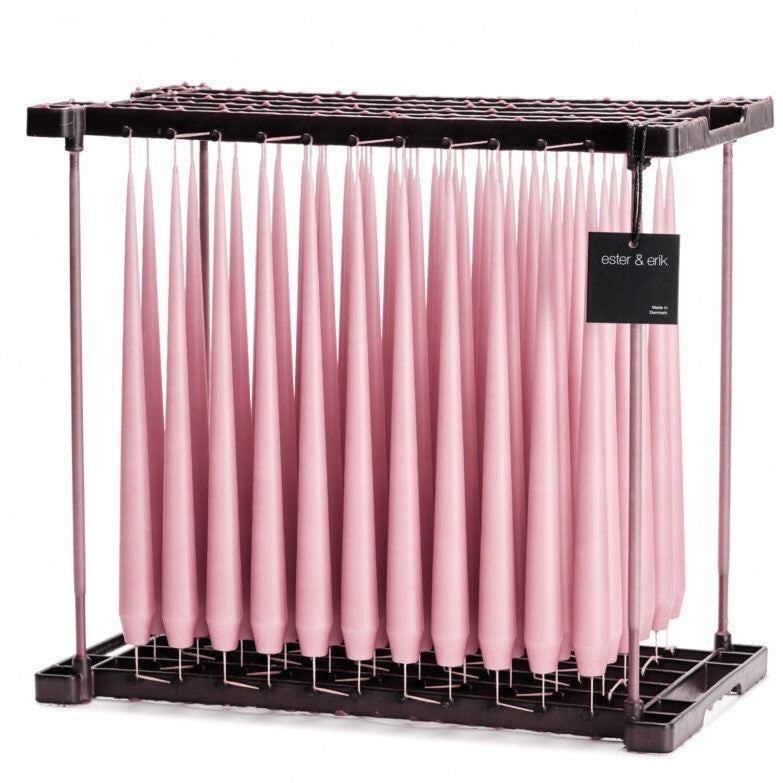 Set van 2 kaarsen - Oud Roze Matt