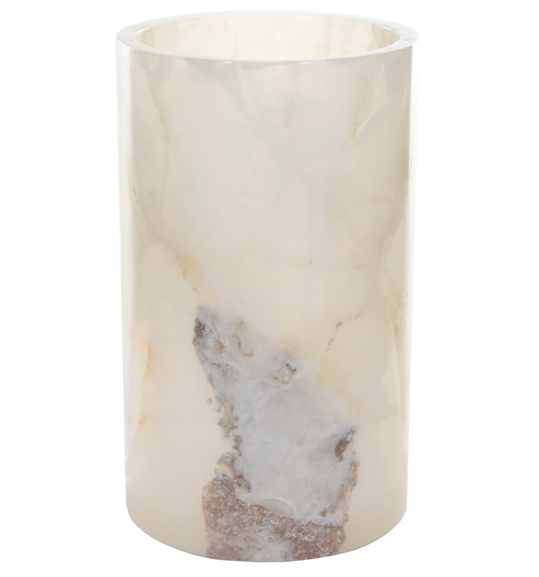 Onyx kaarshouder, wit, h20*d12cm