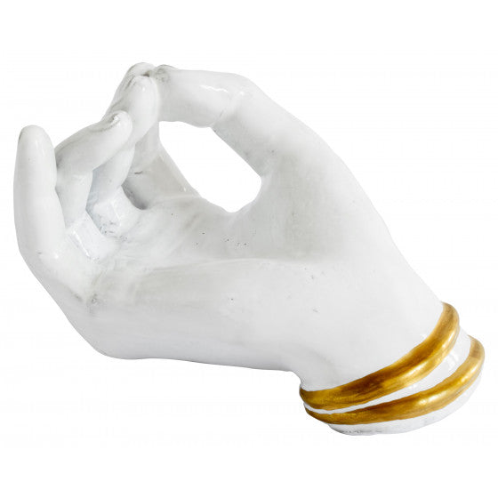 Wierrookhouder hand met gouden armbanden