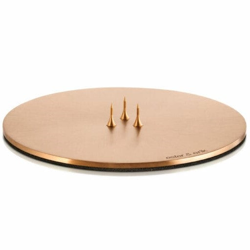 Kaarshouder Plaat 12cm (Rose Gold Matt)