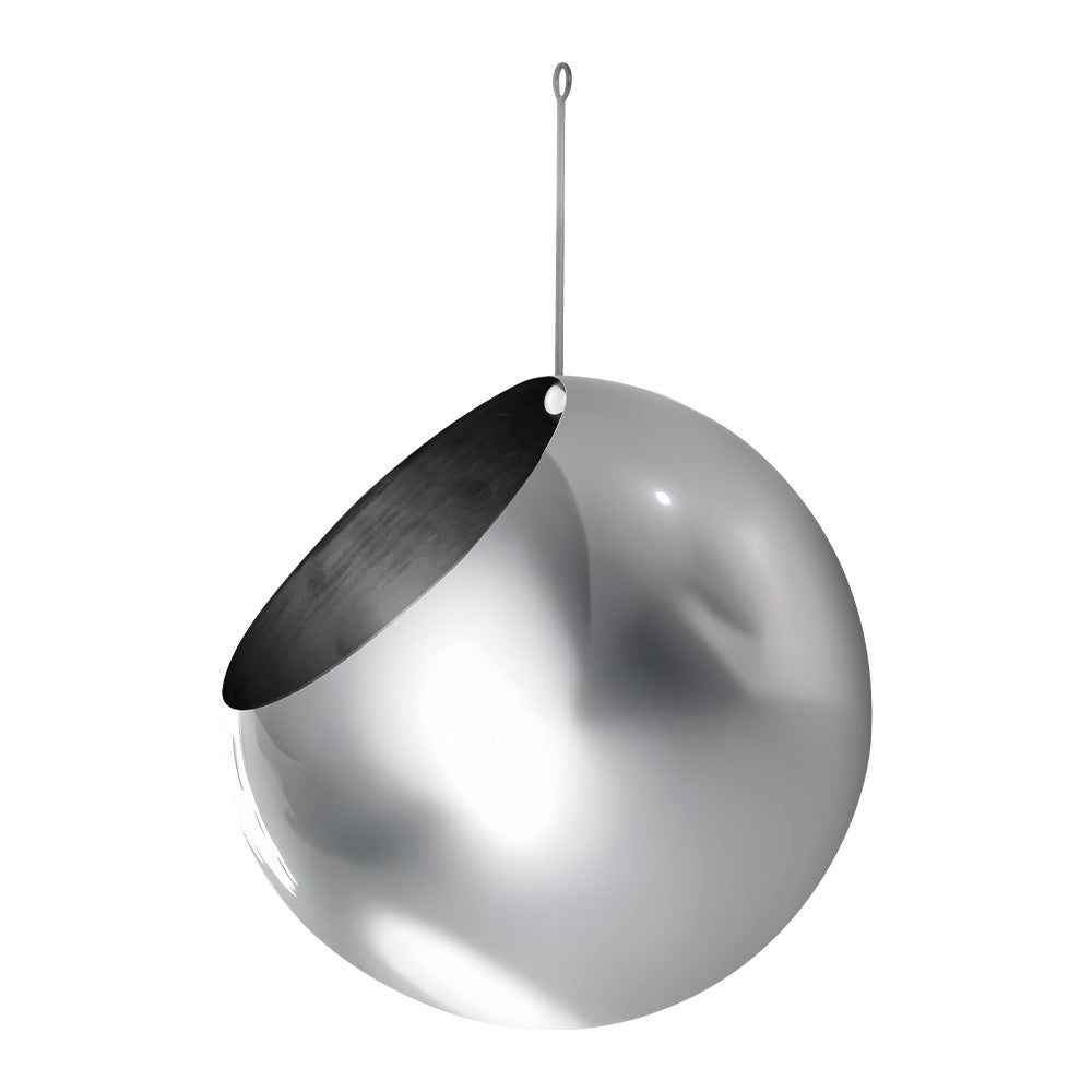 Globe Hanging Flowerpot 17cm (Silver)