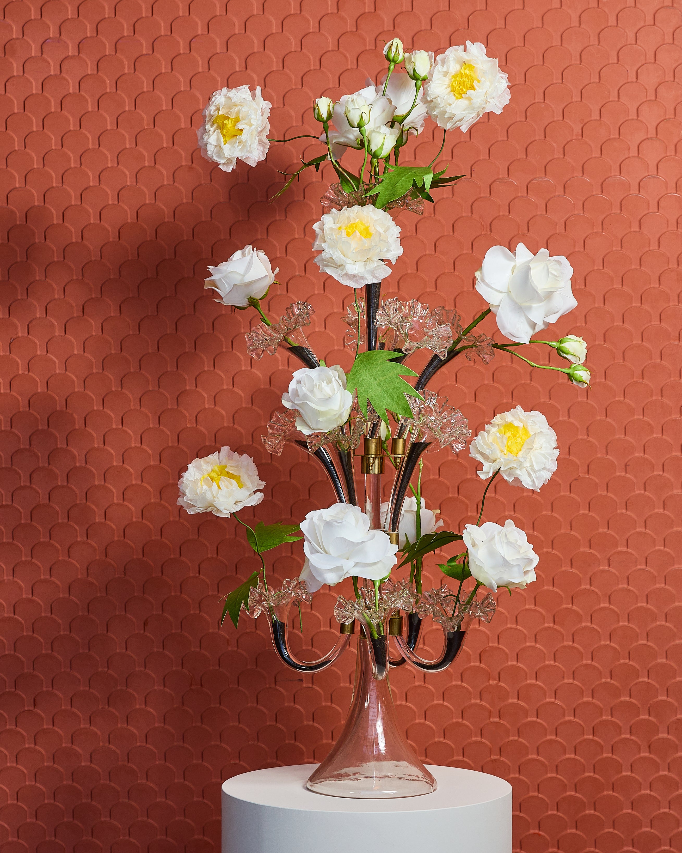 Glass Flowers x 13 (Clear)