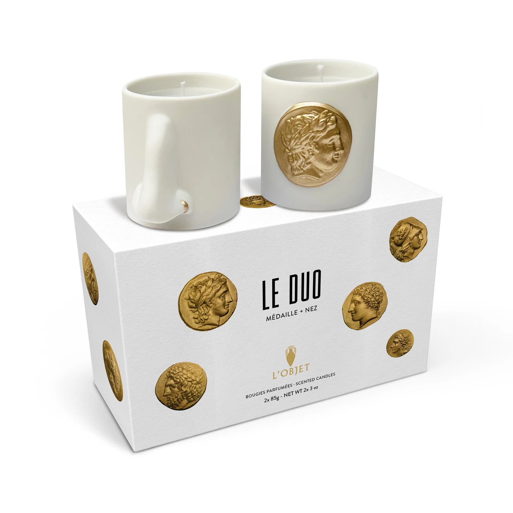 Le Duo Medaille + Nez Candles (Gold)