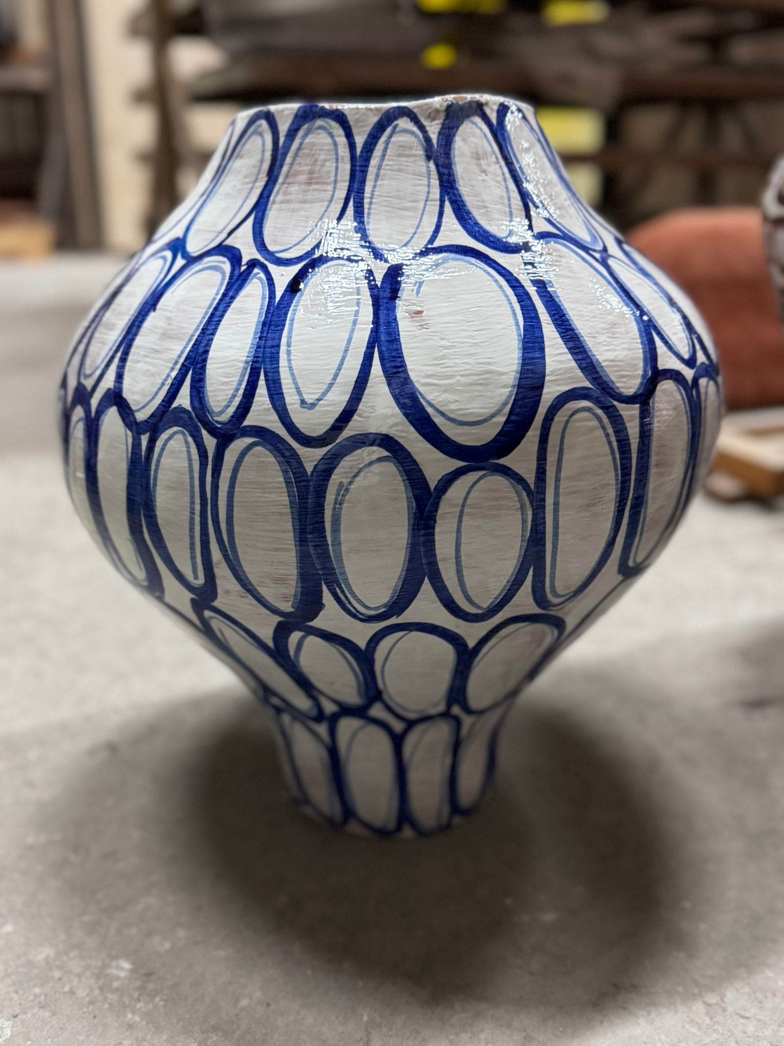 Arete Agghia Vase Medium (Ocean Blue)