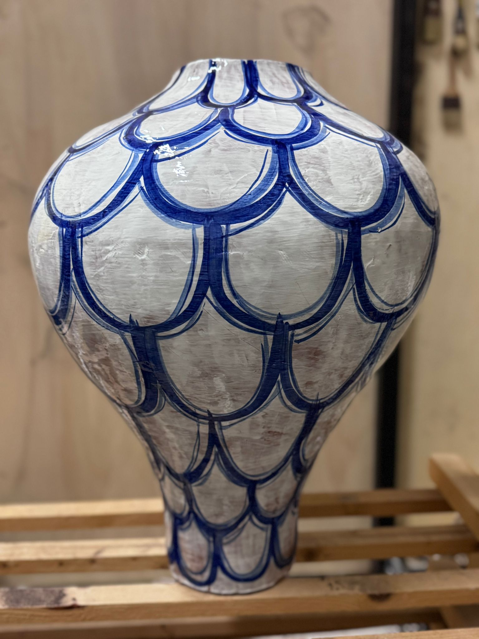 Kalypso Thalatta Vase Large (Ocean Blue)