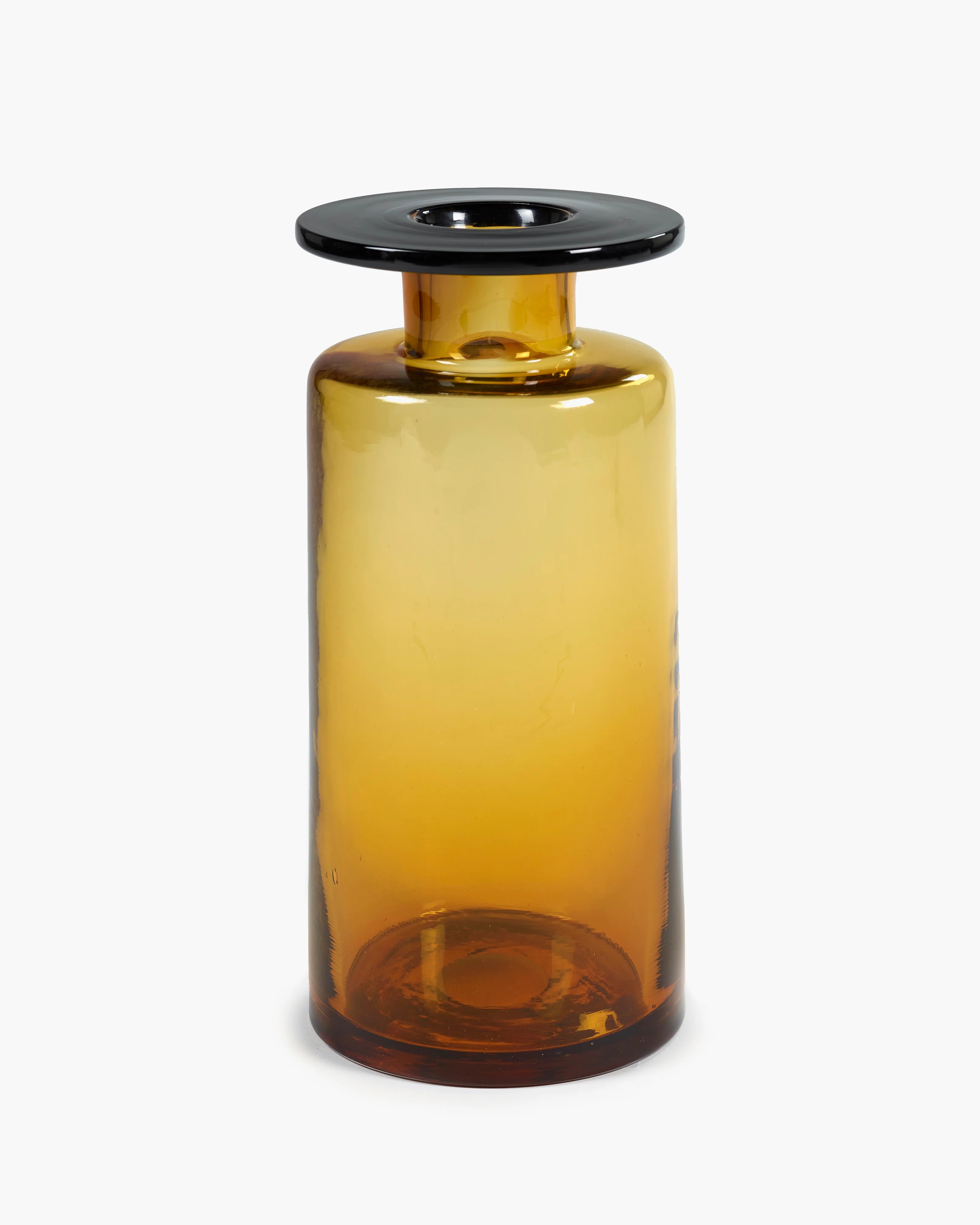 Wind & Fire Vase L (Amber/Black)
