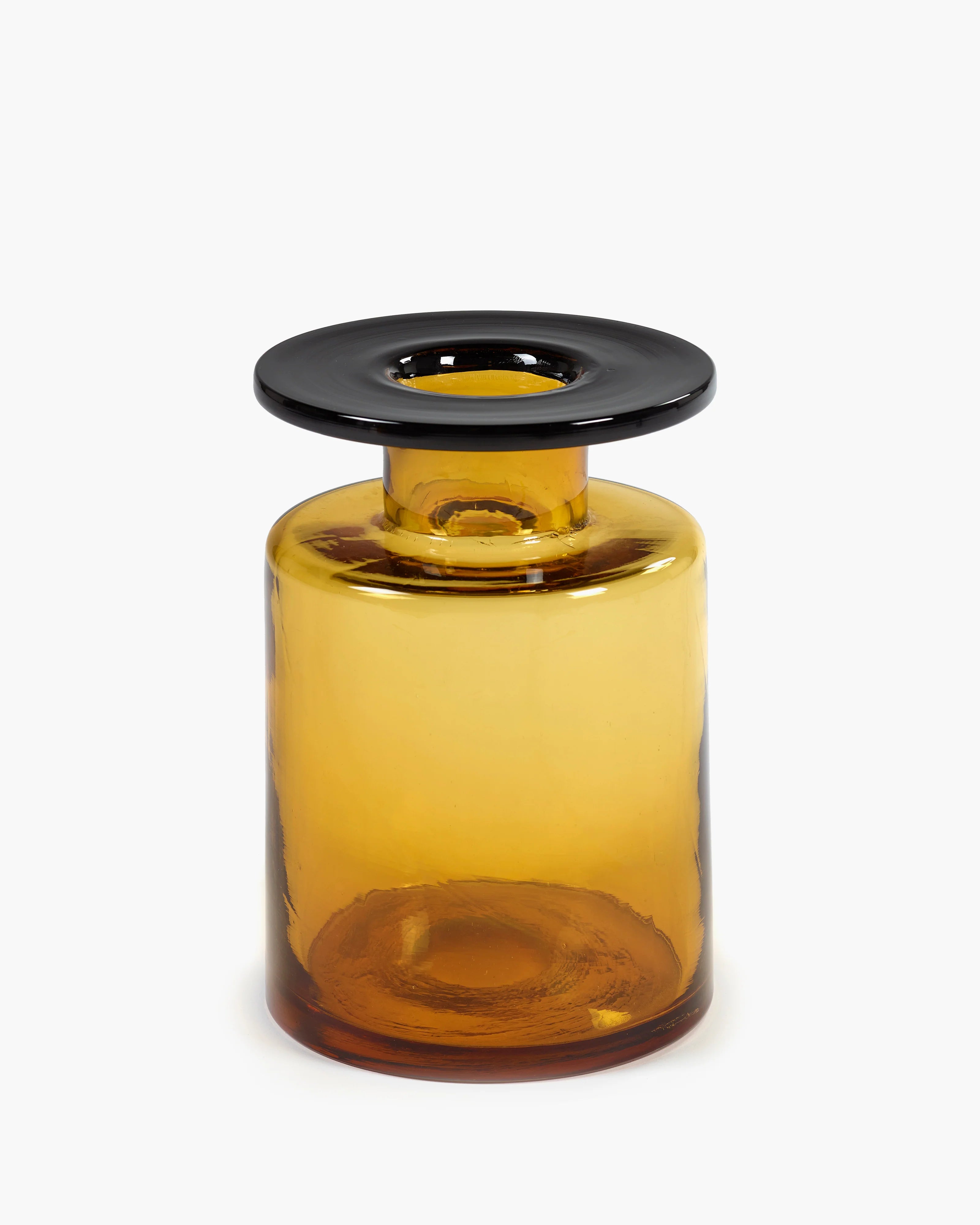 Wind & Fire Vase M (Amber/Black)