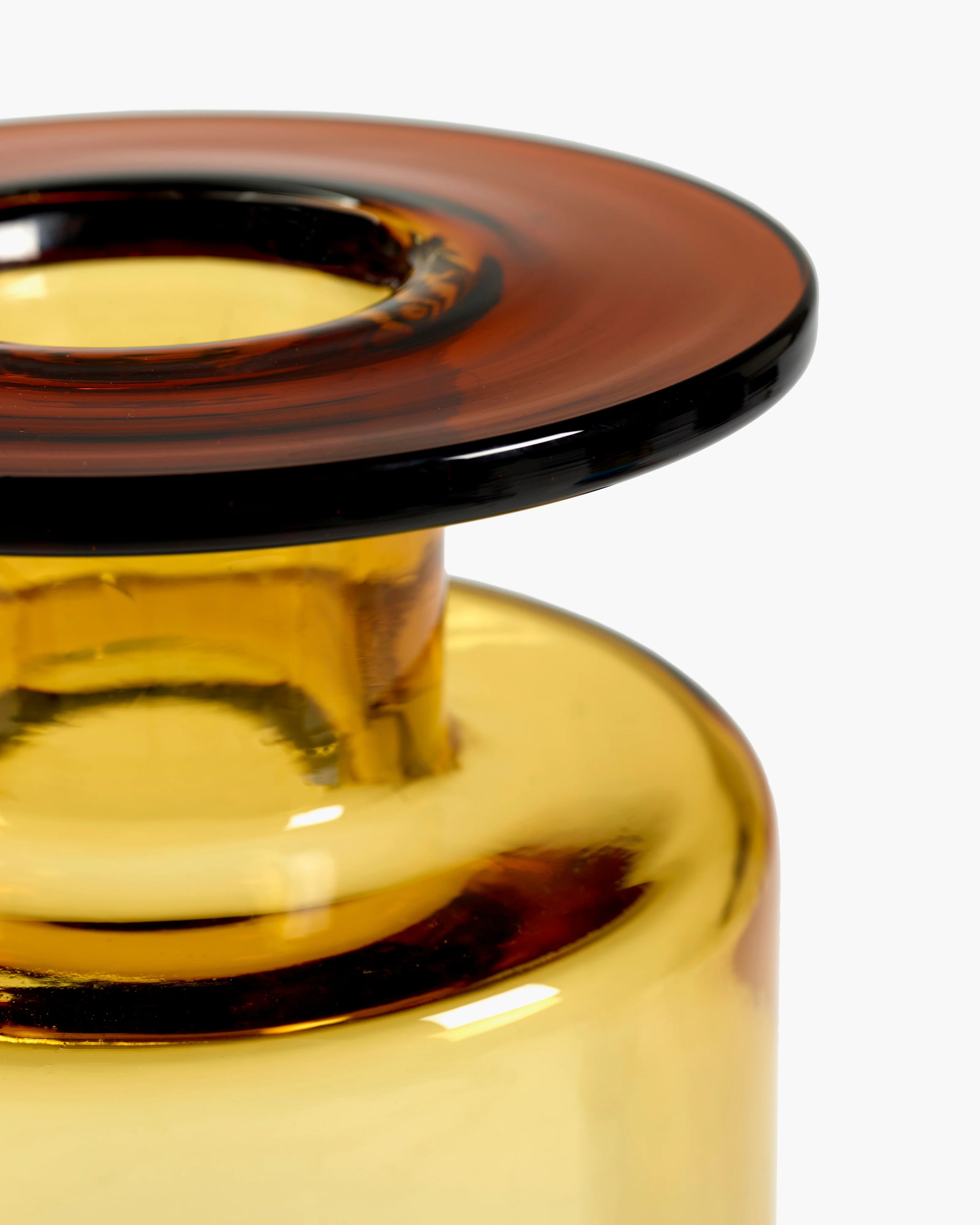 Wind & Fire Vase M (Amber/Black)