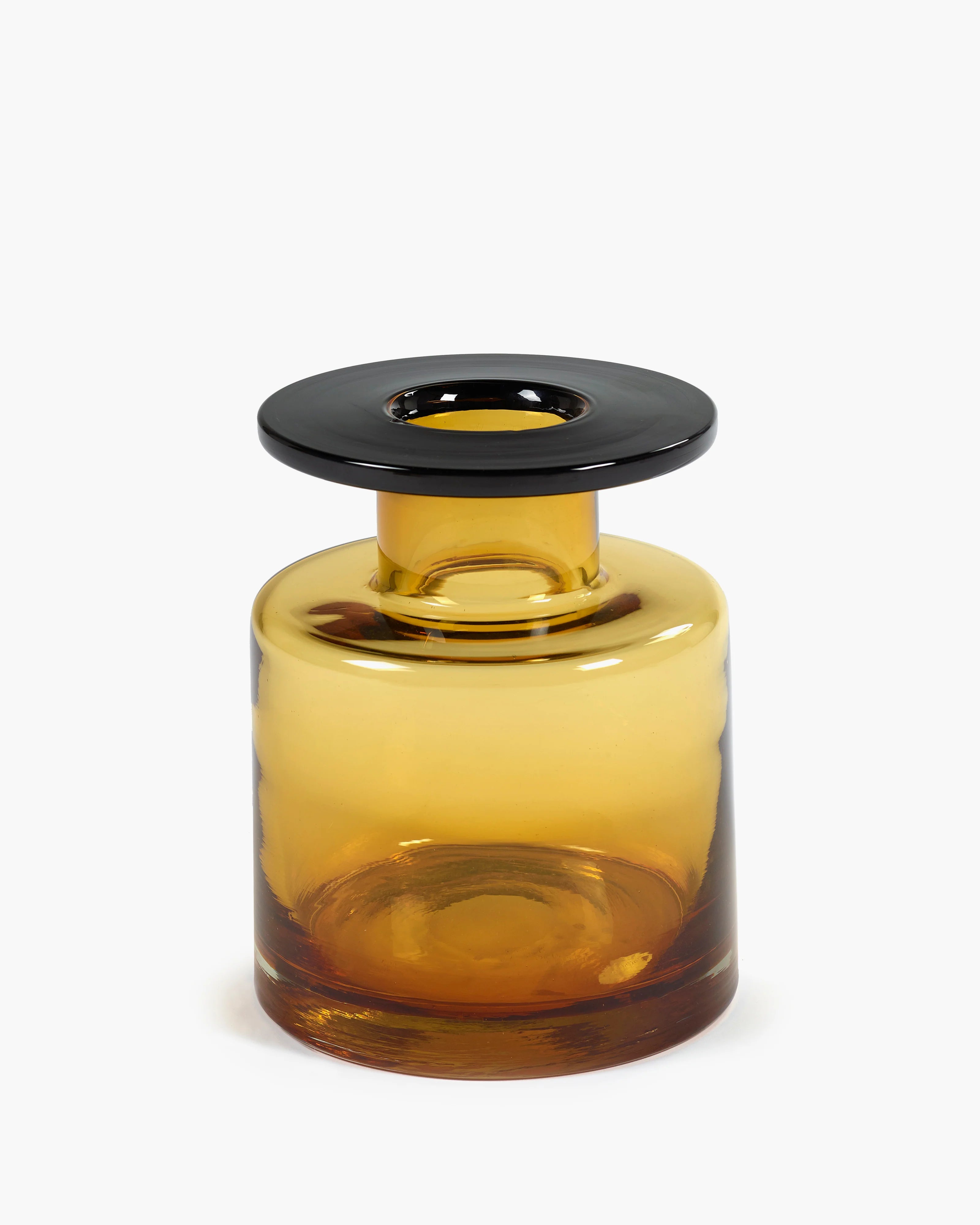 Wind & Fire Vase S (Amber/Black)