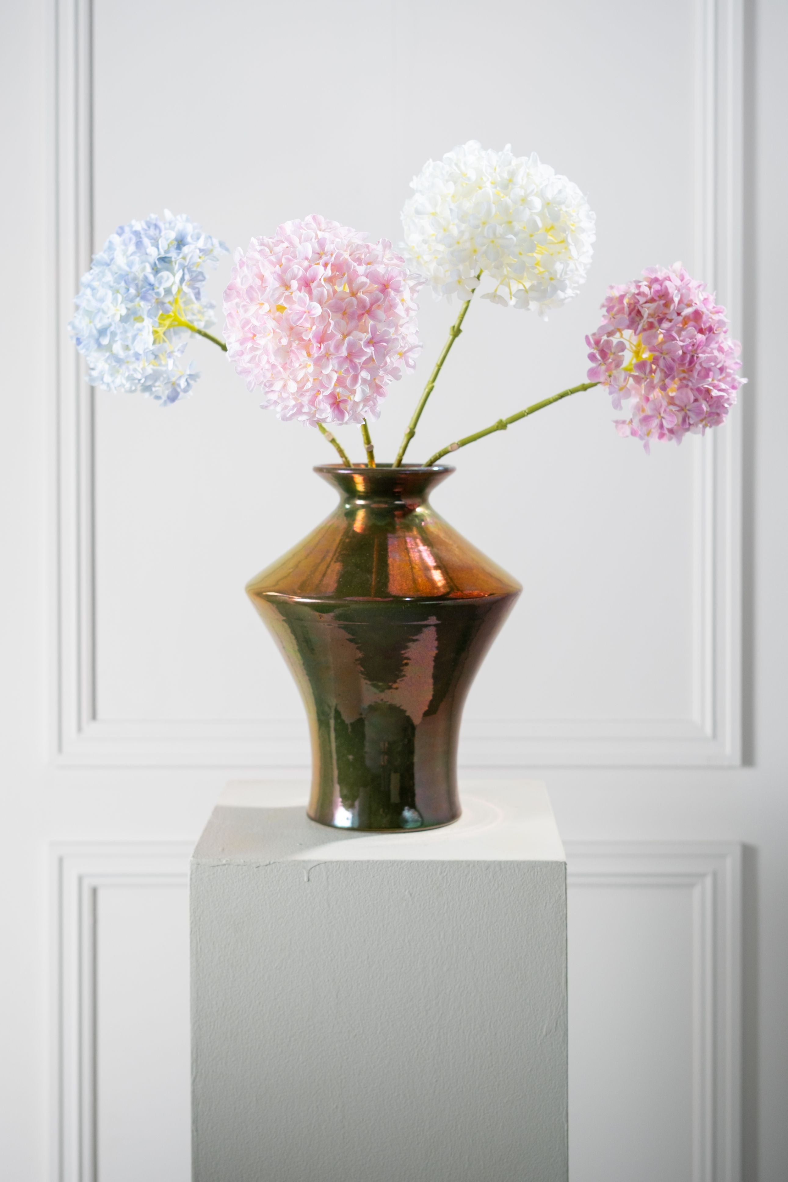 Hortensia Steel 63cm (Roze)