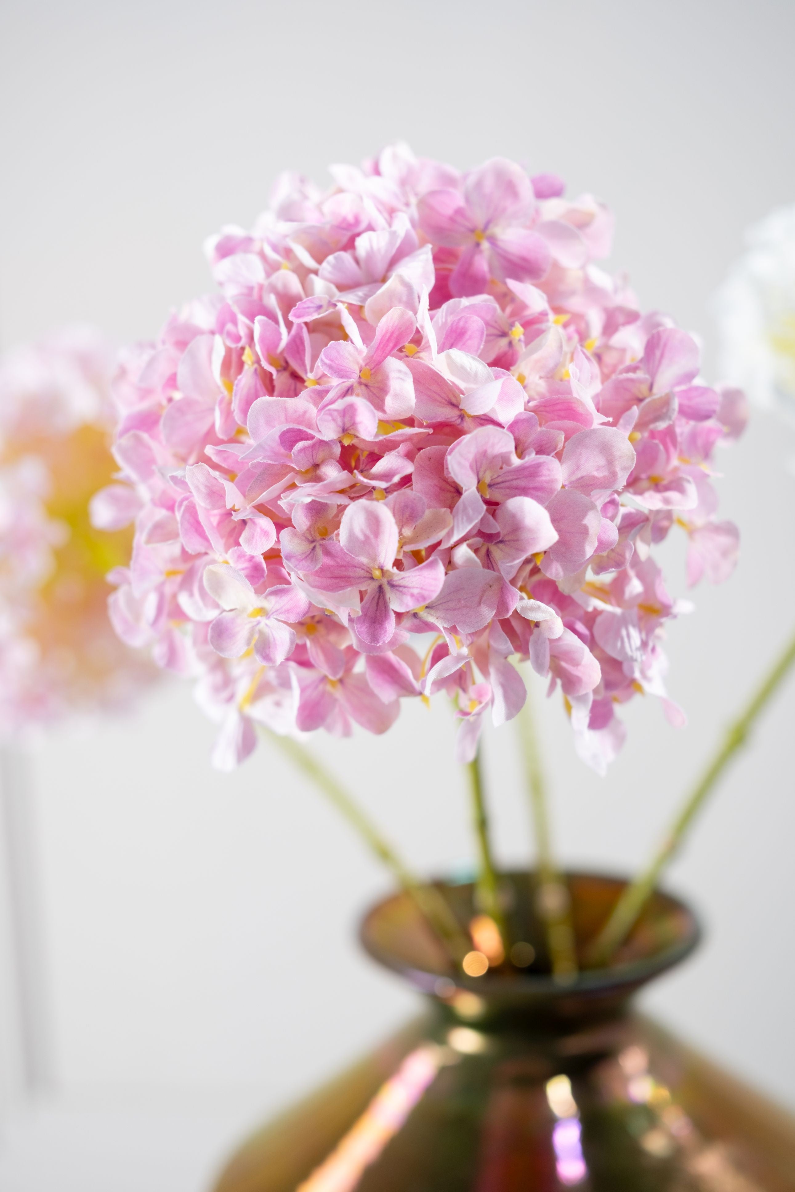 Hortensia Steel 63cm (Roze)