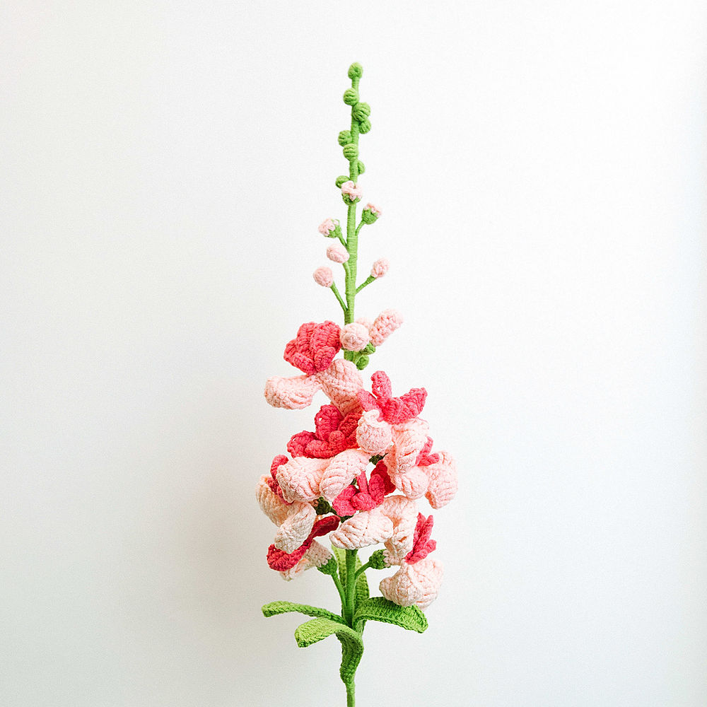 Gehaakte Bloem Leeuwenbek (Pink)