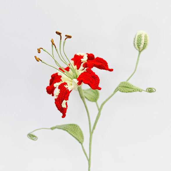 Gehaakte Bloem Vlamlelie (Red)