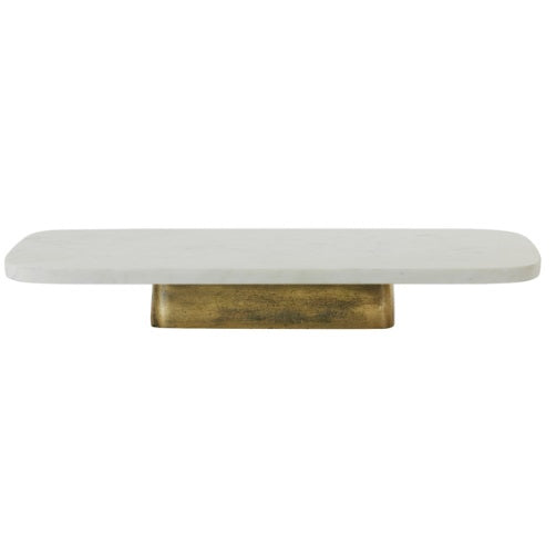 Plateau marmer - antiek brons 50 x 24 H7 cm
