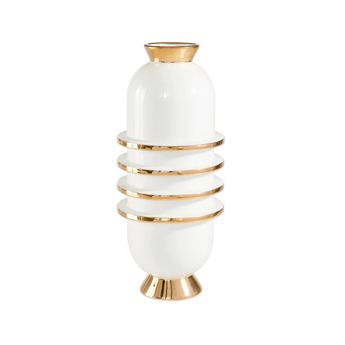 Orbit Capsule Vase (White Gold)